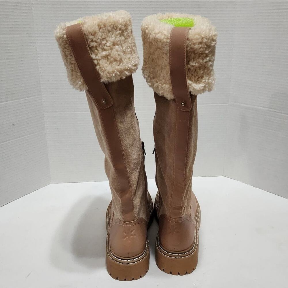 Splendid Antonia faux fur trimmed warm sand leather boots Women's size 8 new!!‎ - Picture 4 of 13